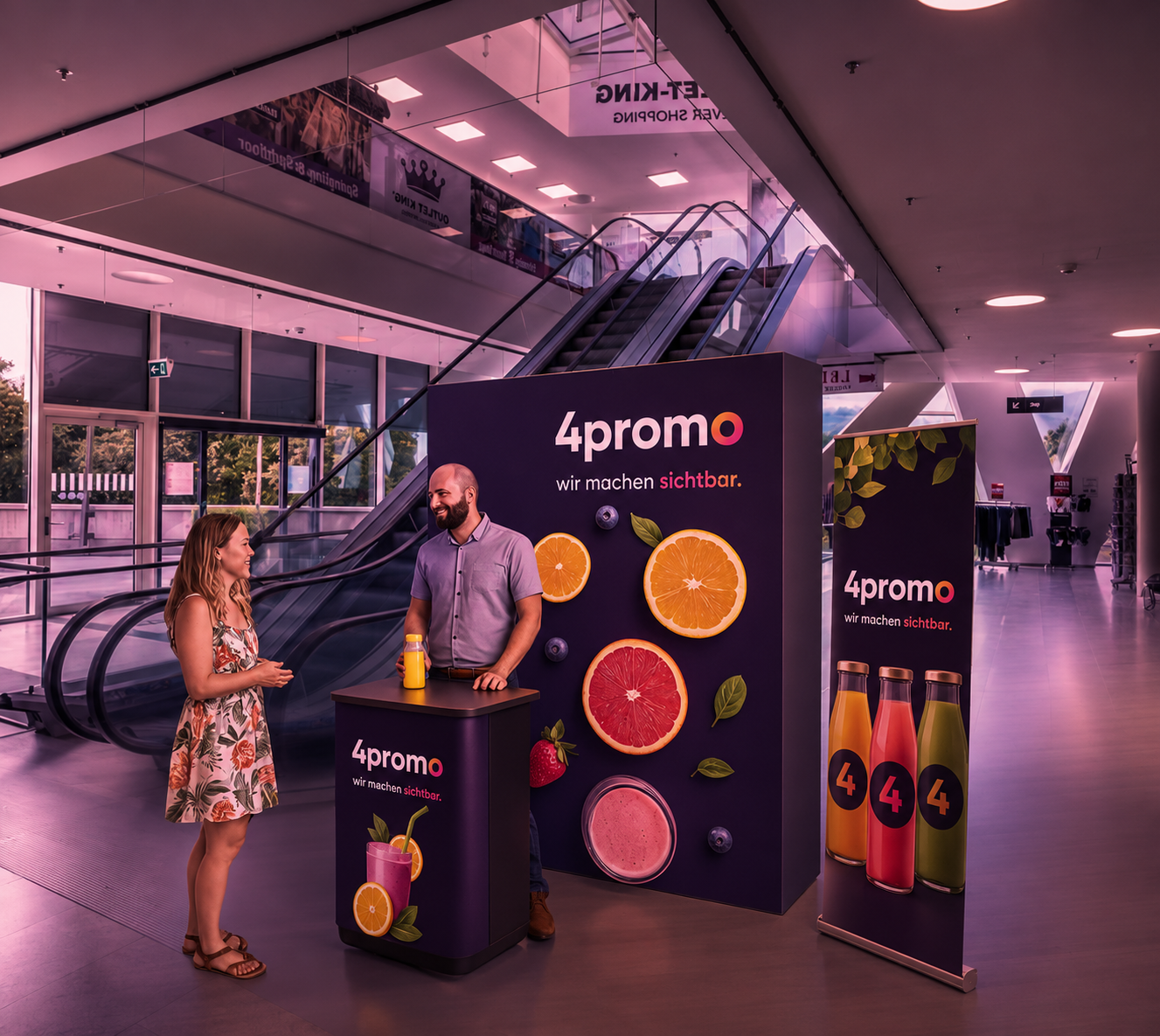 Shoppingcenter Pop-up Stand